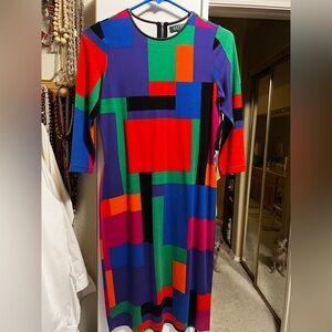 Ralph Lauren multi colored block dress